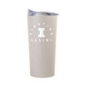Illinois Fighting Illini Block I Archway 20oz Powder Coat Tumbler