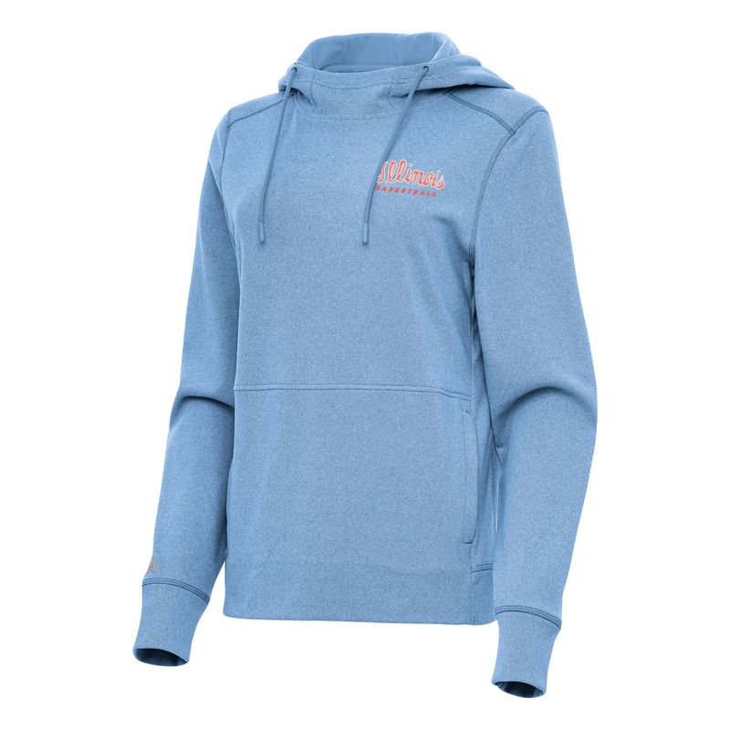 Illinois Basketball Hoodie Women's Light Blue Script