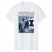 Illinois T-Shirt White/Navy Alma Mater