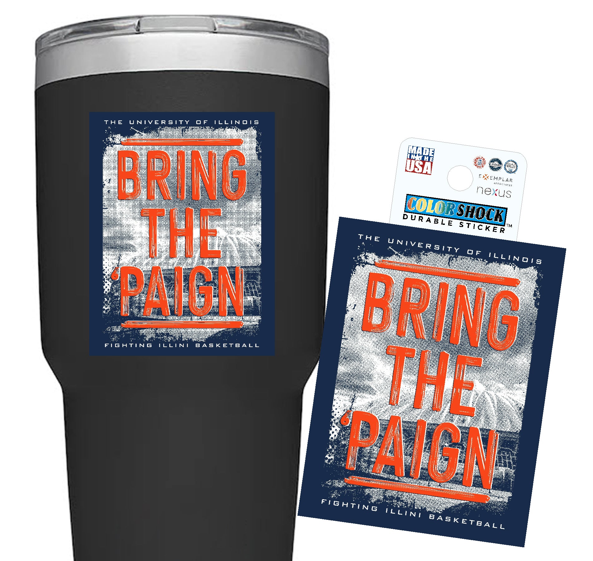 Illinois Basketball Bring the Paign Sticker