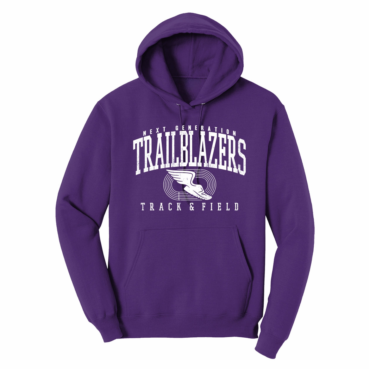 NGS Track and Field Trailblazers Purple Hood