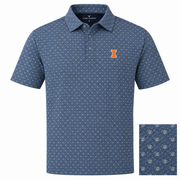 Illinois Horn Legend Basketball Pattern Polo