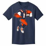 Illinois Fighting Illini Youth Football Player Short Sleeve Tee