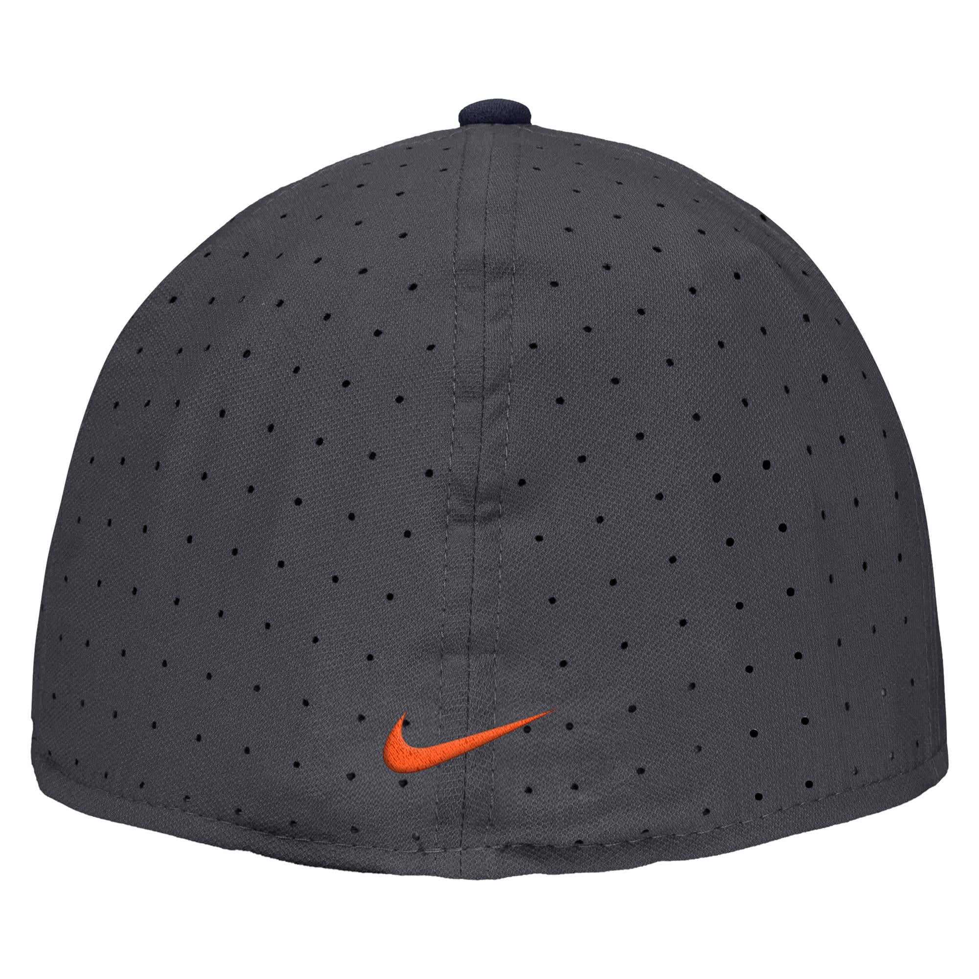 Illinois Hat Nike Flatbill Grey Fitted Block I