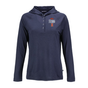 Illinois Fighting Illini Final Four Women's Coastline Hooded Snap Pullover