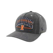 Illinois Vintage Charcoal 5-Panel Snapback Hat