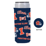 Illinois Football Slim Koozie