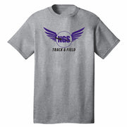 NGS Track and Field Logo Heather Tee