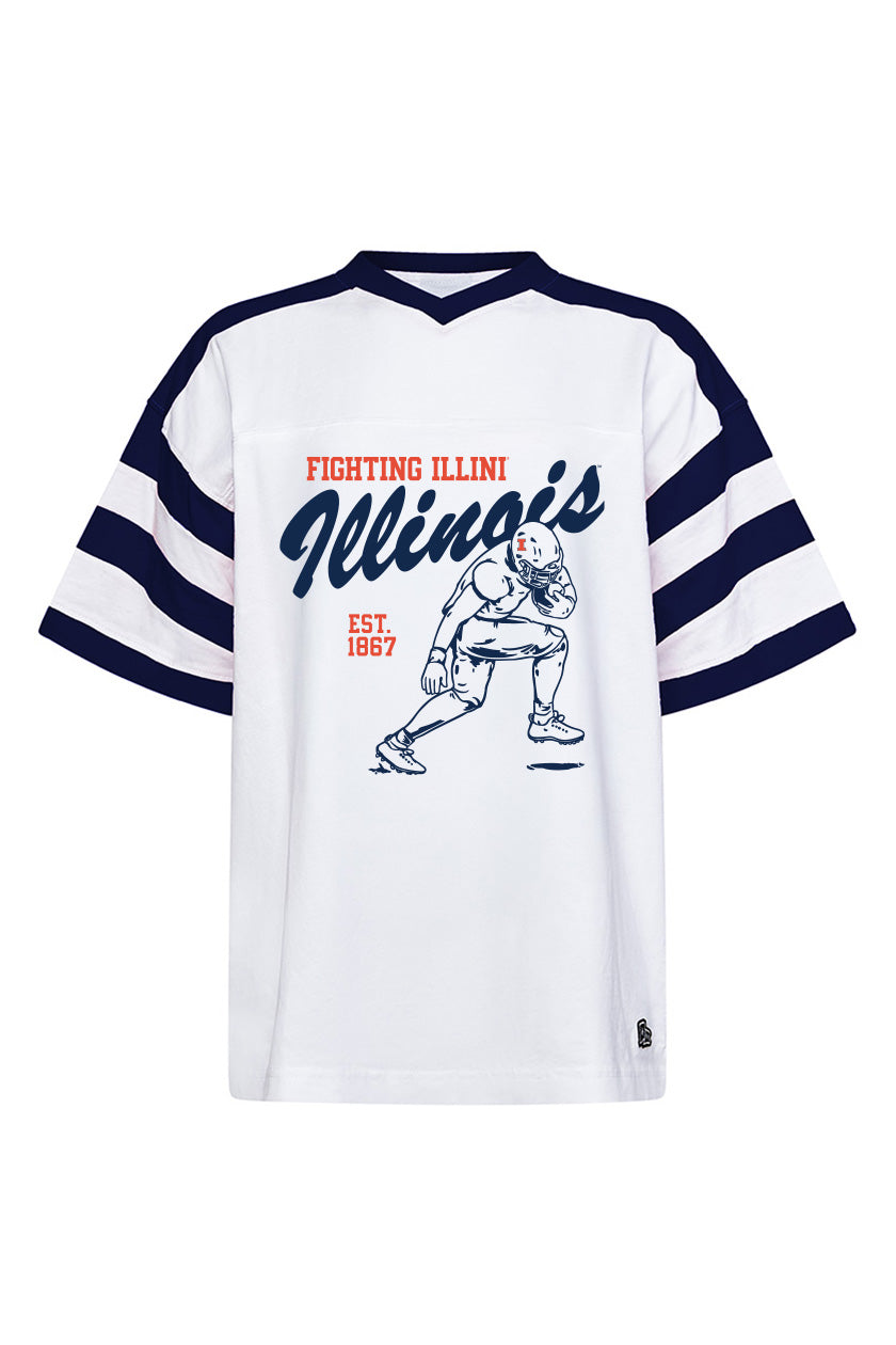 Fighting Illini Women's Hype & Vice Vintage Football Top